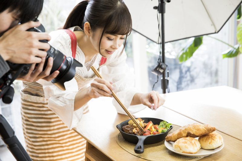 料理の撮影