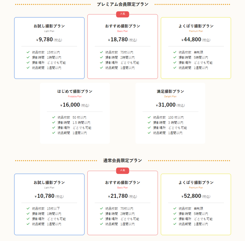 ふぉとるの料金プラン-20240110