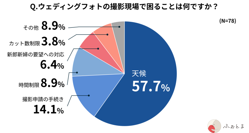 円グラフ_撮影現場で困ること