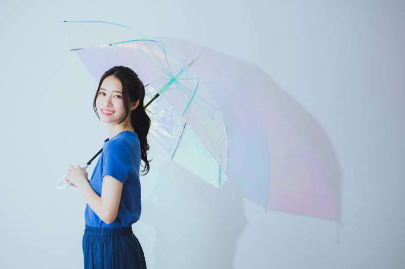 女性/雨/雨天/傘