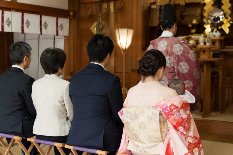 お宮参りの祈祷