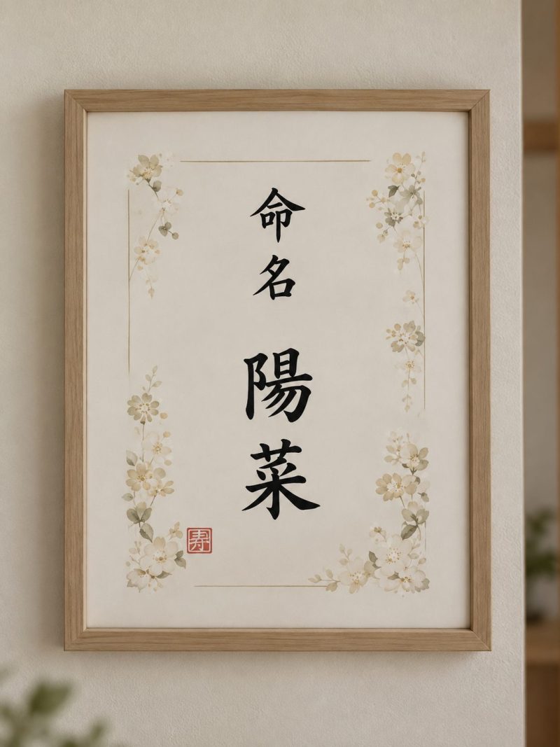 略式版の命名書